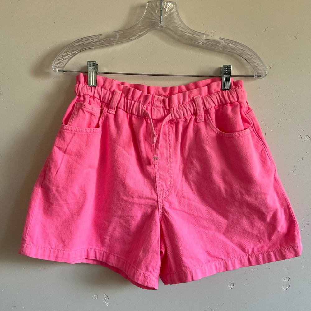 Gap Girls Pink High Rise Pull-On Denim Shorts Size 18